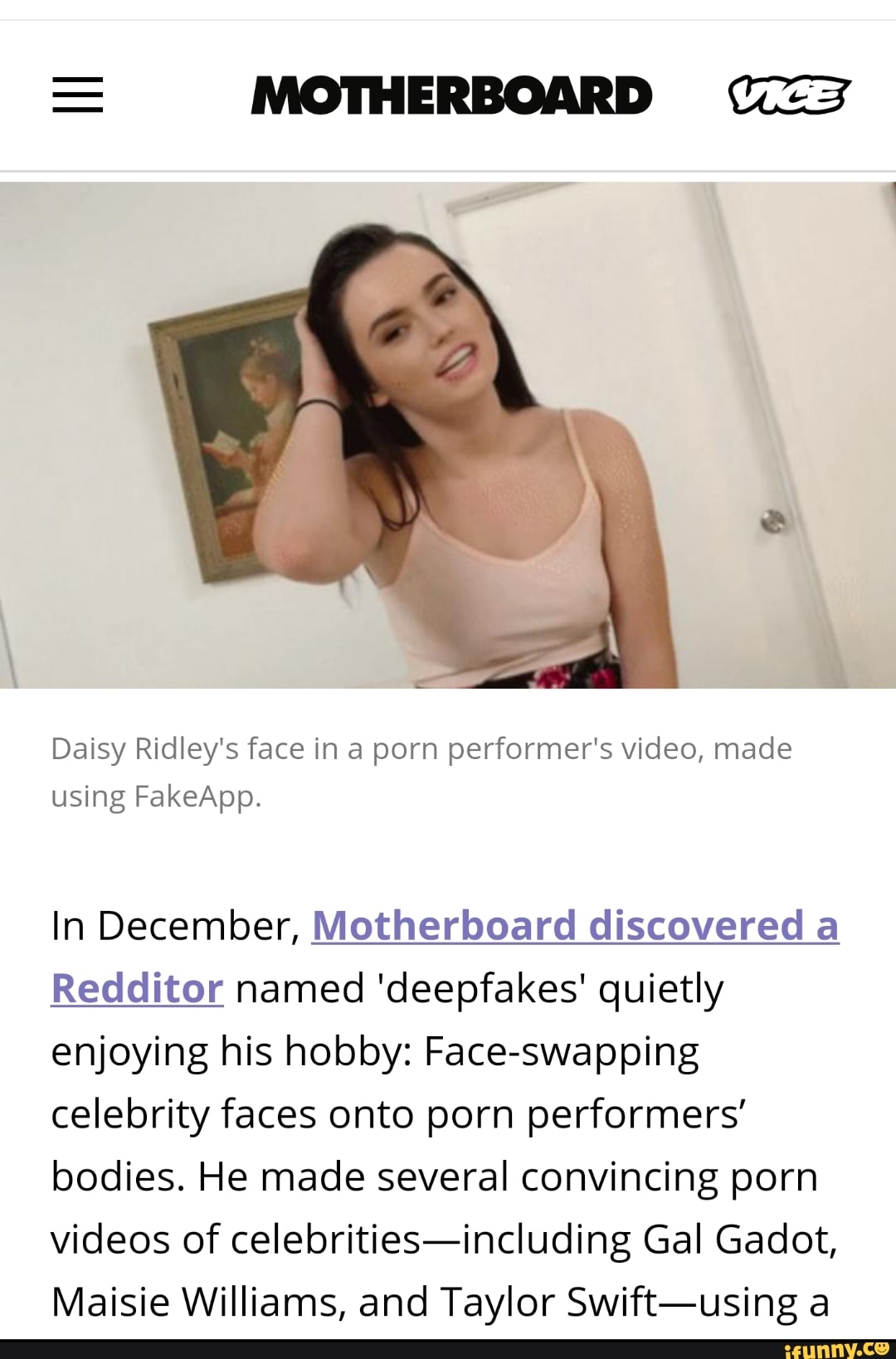 brett jacob recommends Daisy Ridley Porn