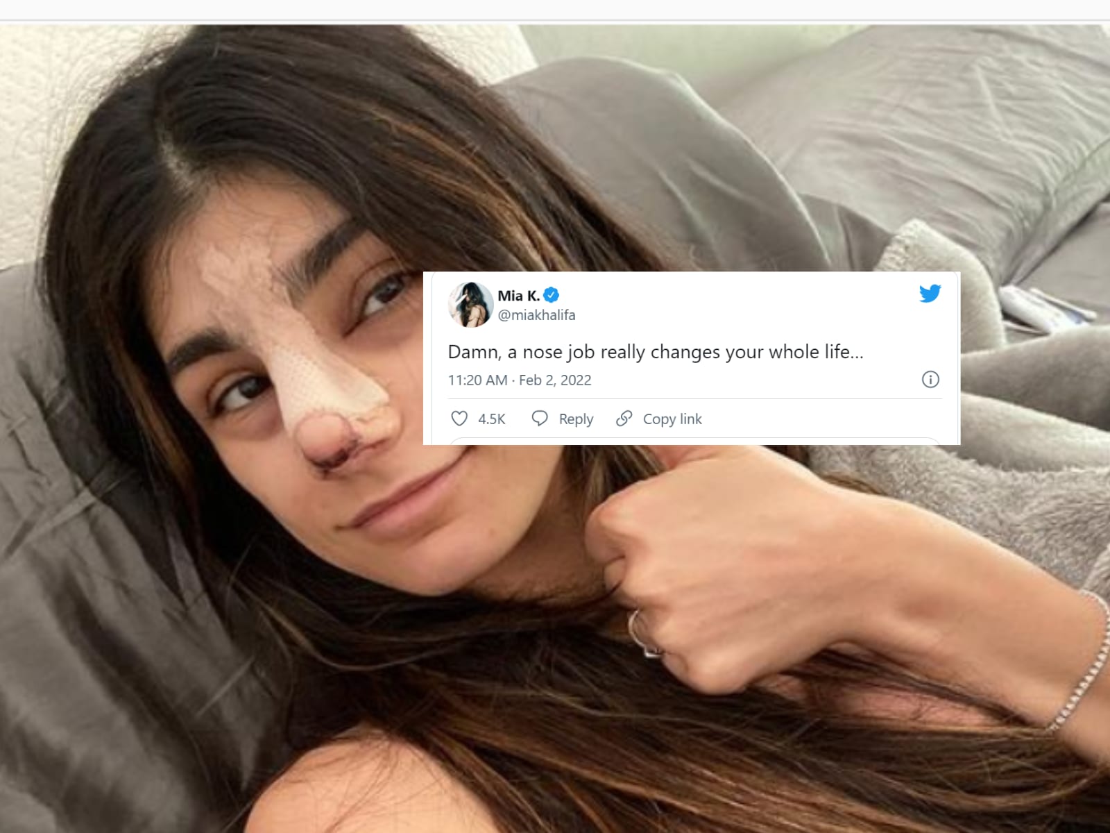 danae anderson recommends Is Mia Khalifa Boobs Real