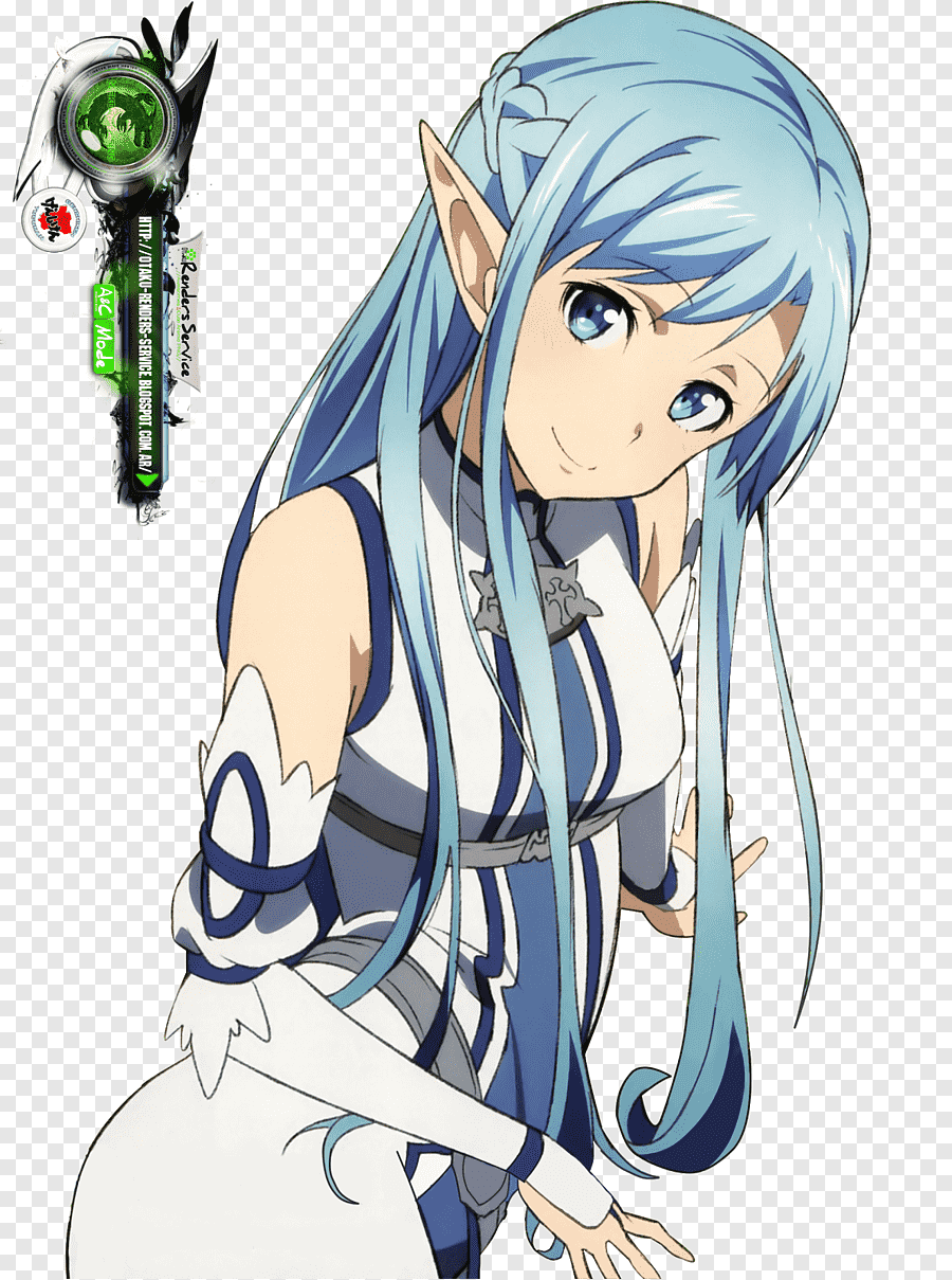 alfie milne share sword art online asuna blue hair photos