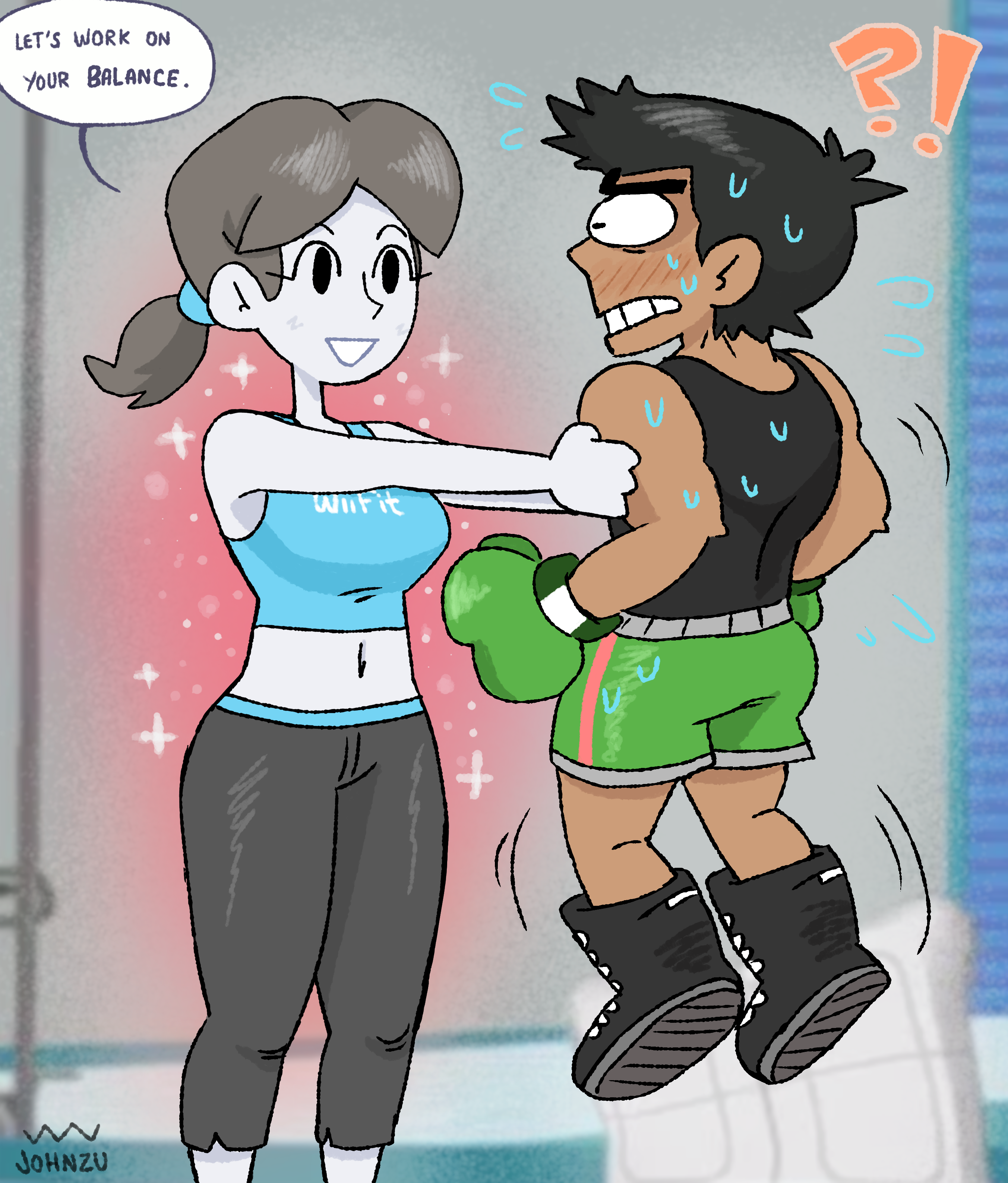 angelica acosta share little mac wii fit trainer photos
