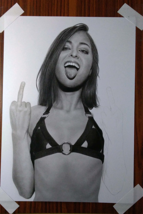 Best of Crayon drawing of riley reid