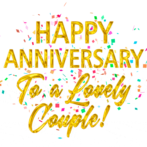 happy anniversary to a special couple gif