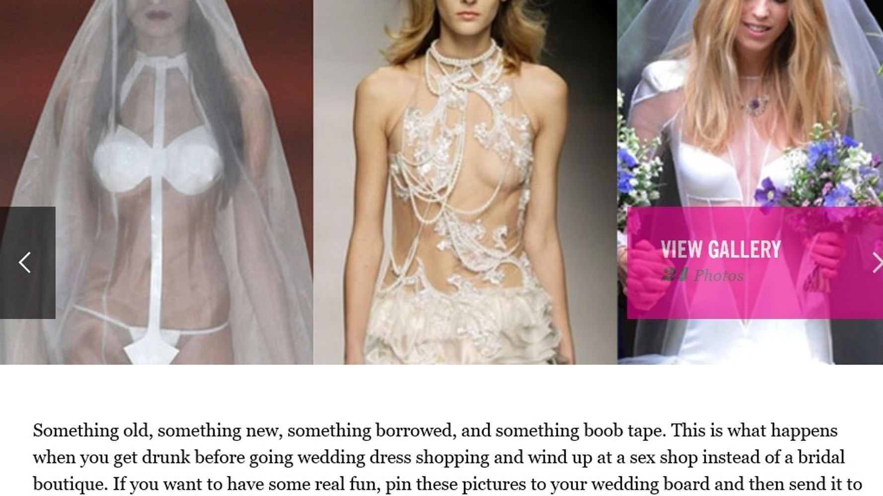 corey santiago recommends Nip Slip Wedding Dress