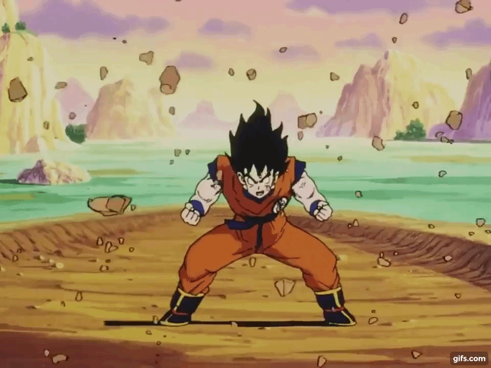 Best of Dragon ball z power up gif