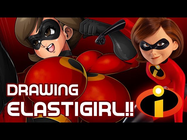 Sexy Mrs Incredible in cartoons