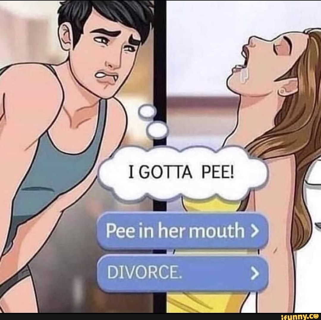 Best of Pee in her mouth