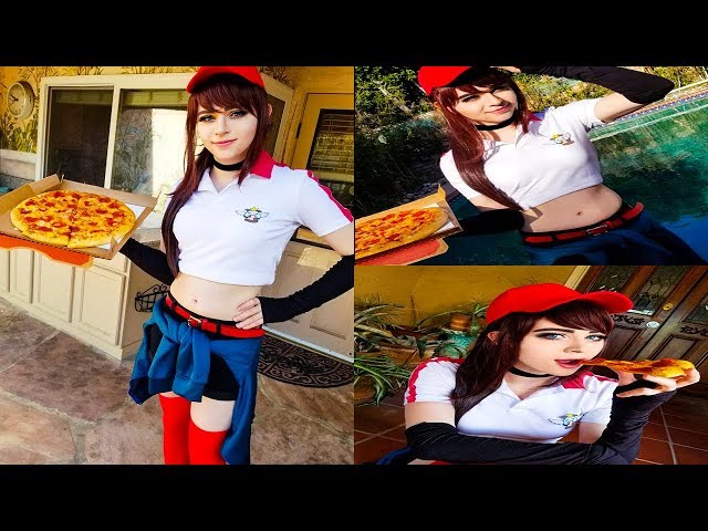 sneaky pizza girl cosplay