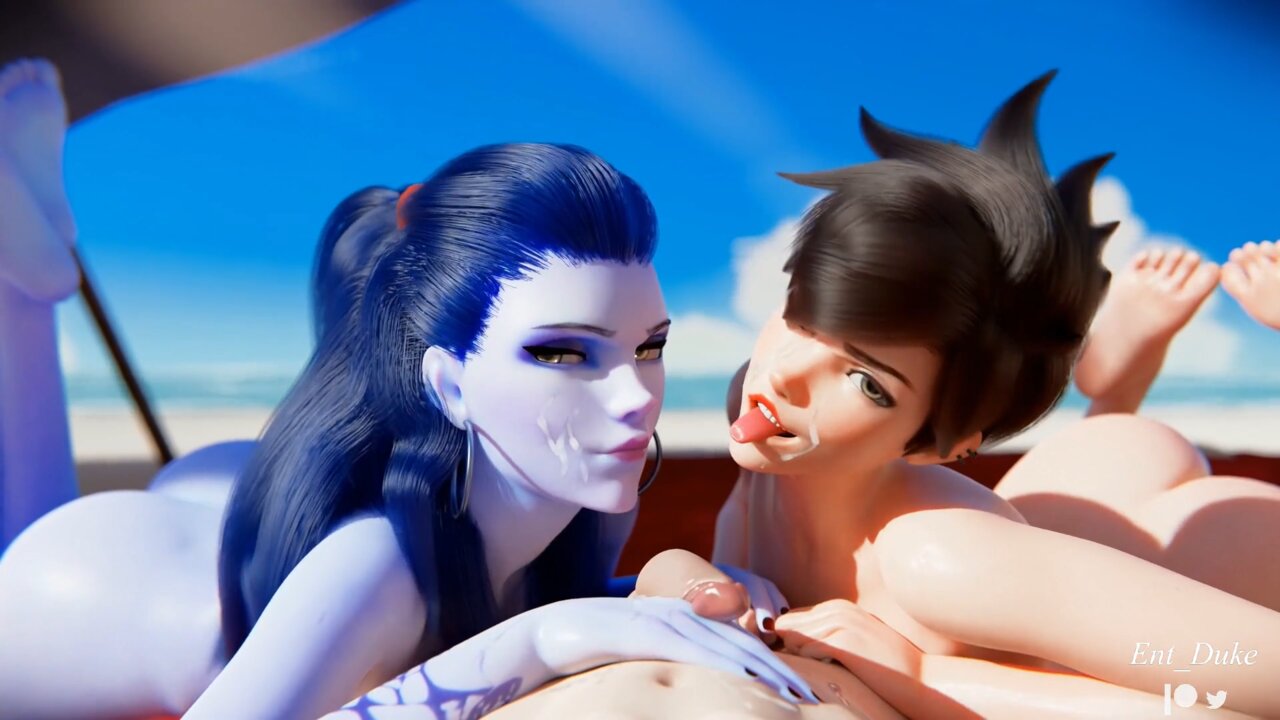 Overwatch Widowmaker On Beach Porn porn pic