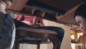 Best of Under table porn gif