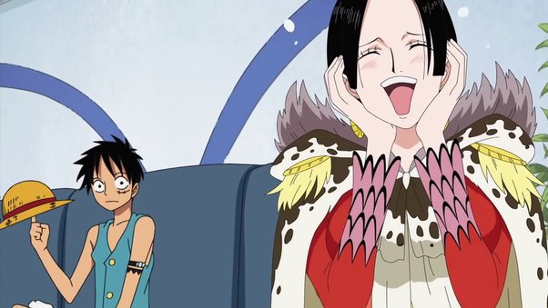 boa hancock vs luffy