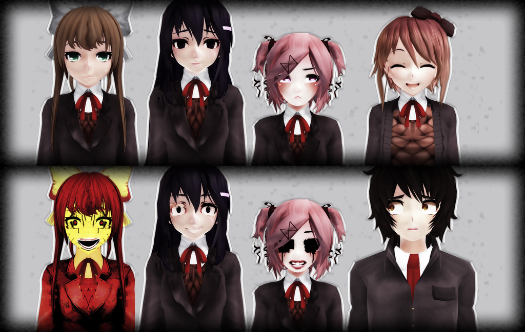 doki doki literature club mmd