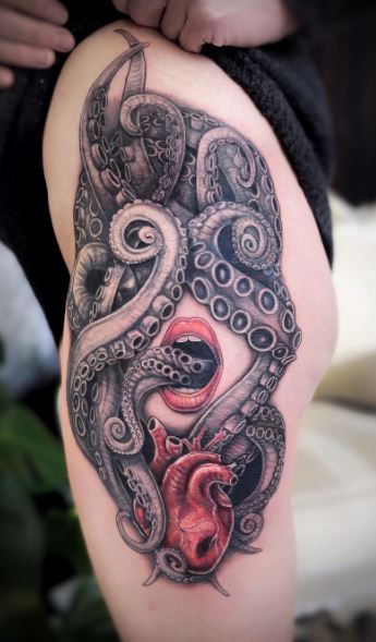 della thornton recommends Woman With Octopus Tattoo