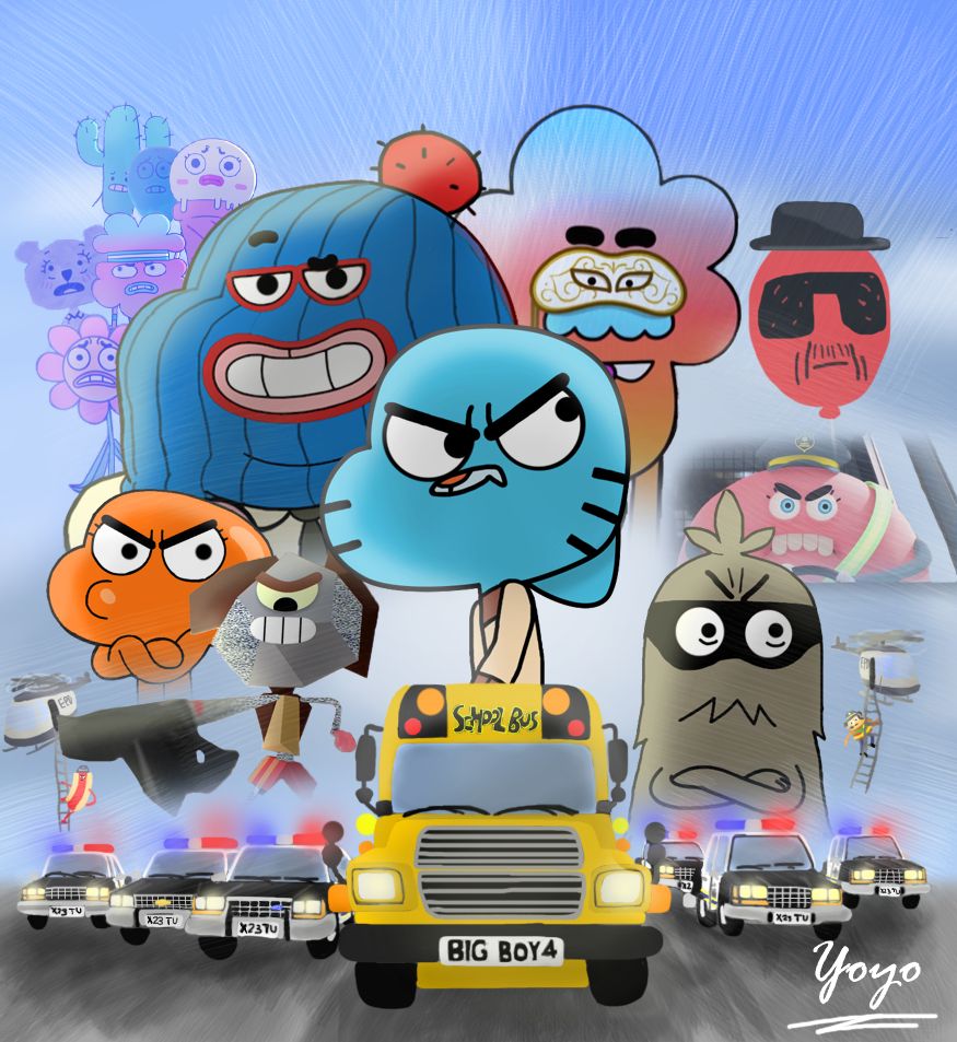 the amazing world of gumball crossover