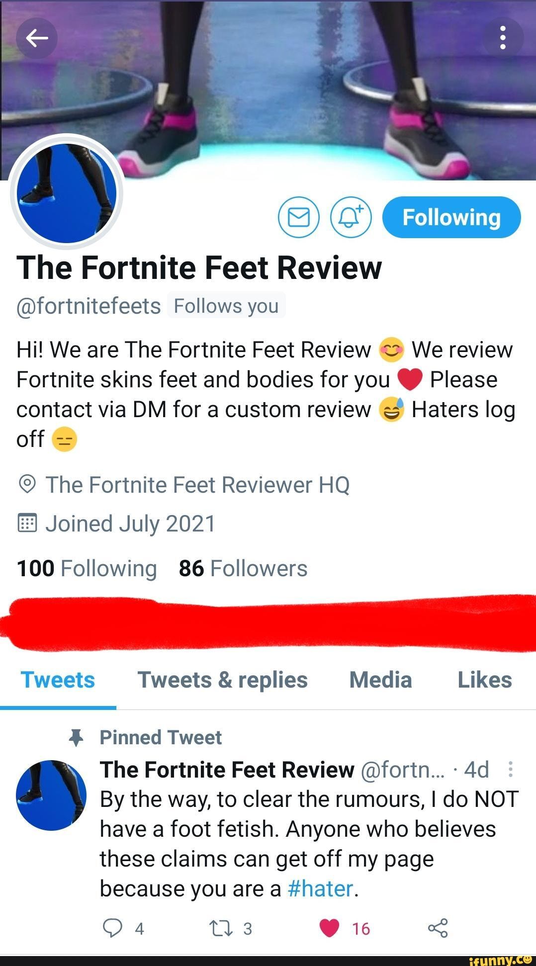 bryan balana add fortnite foot fetish photo