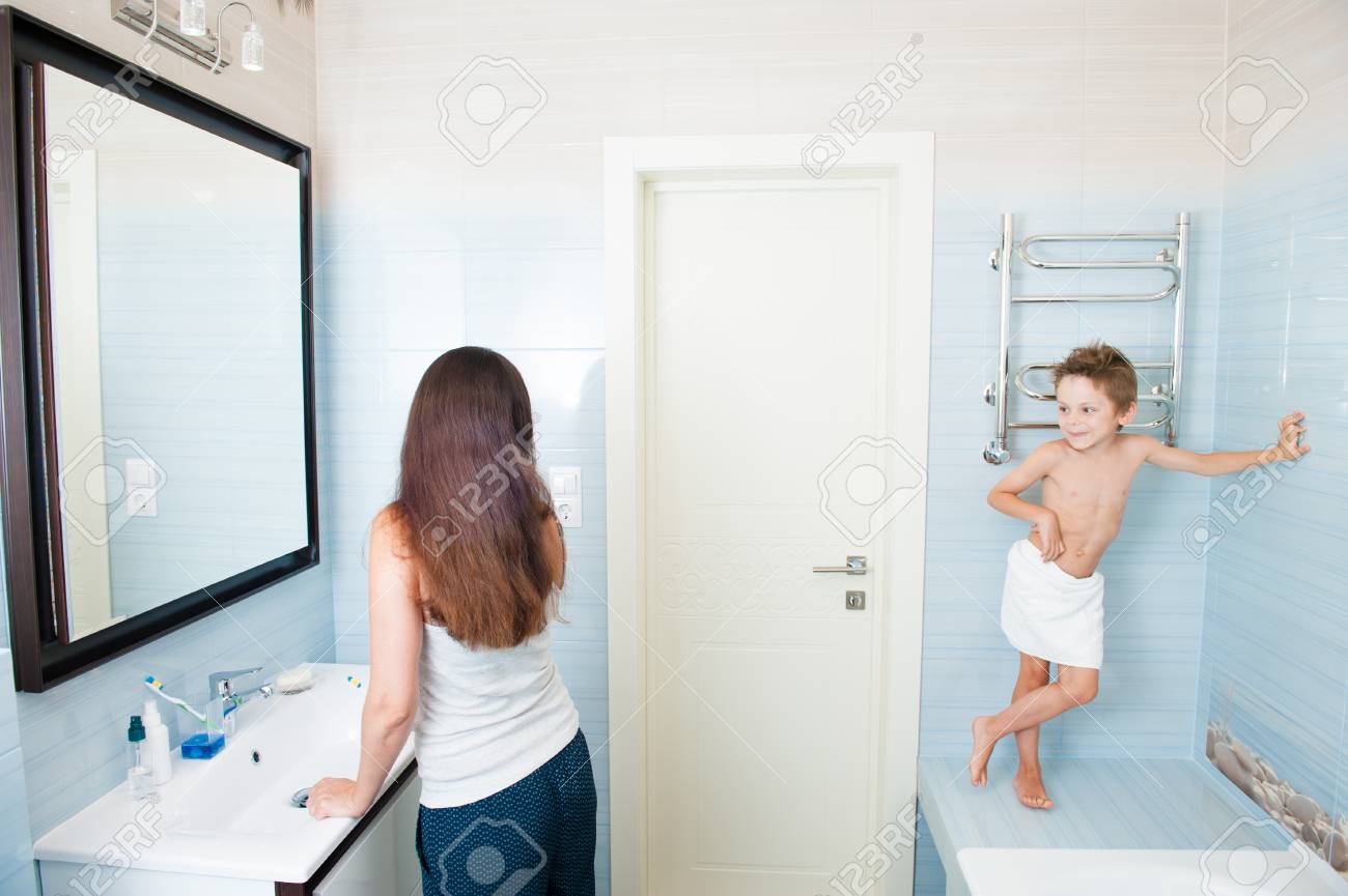 brigitte sullivan add photo mom and son bathroom