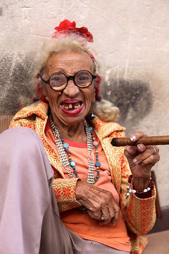 cody cedotal recommends Old Lady With Cigar