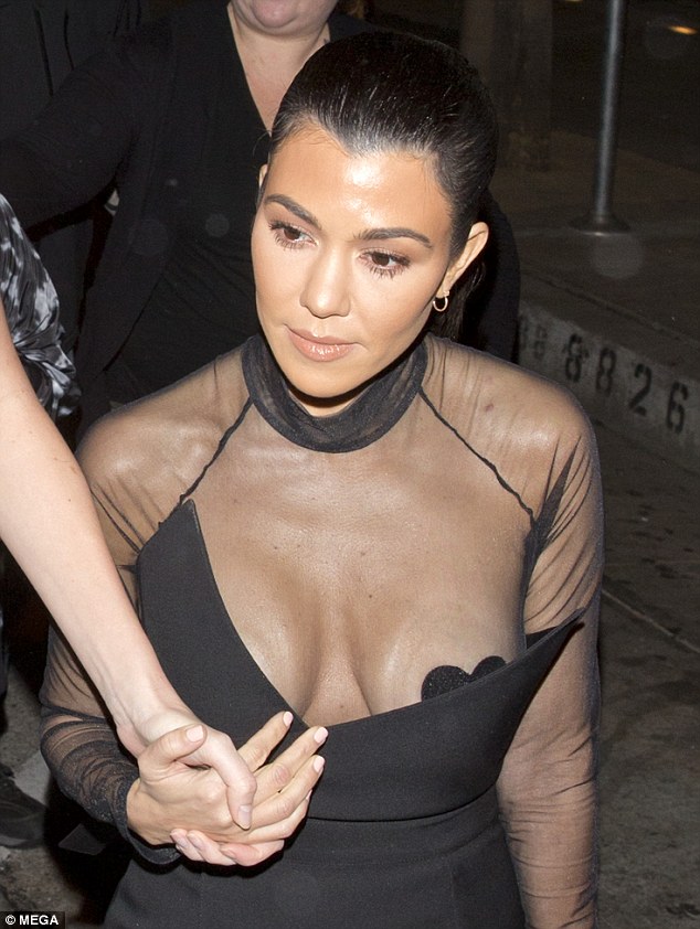 Best of Kourtney kardashian nip slip