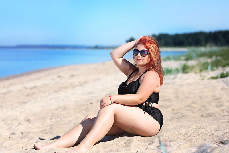 Plus Size Nude Beach pinks naked