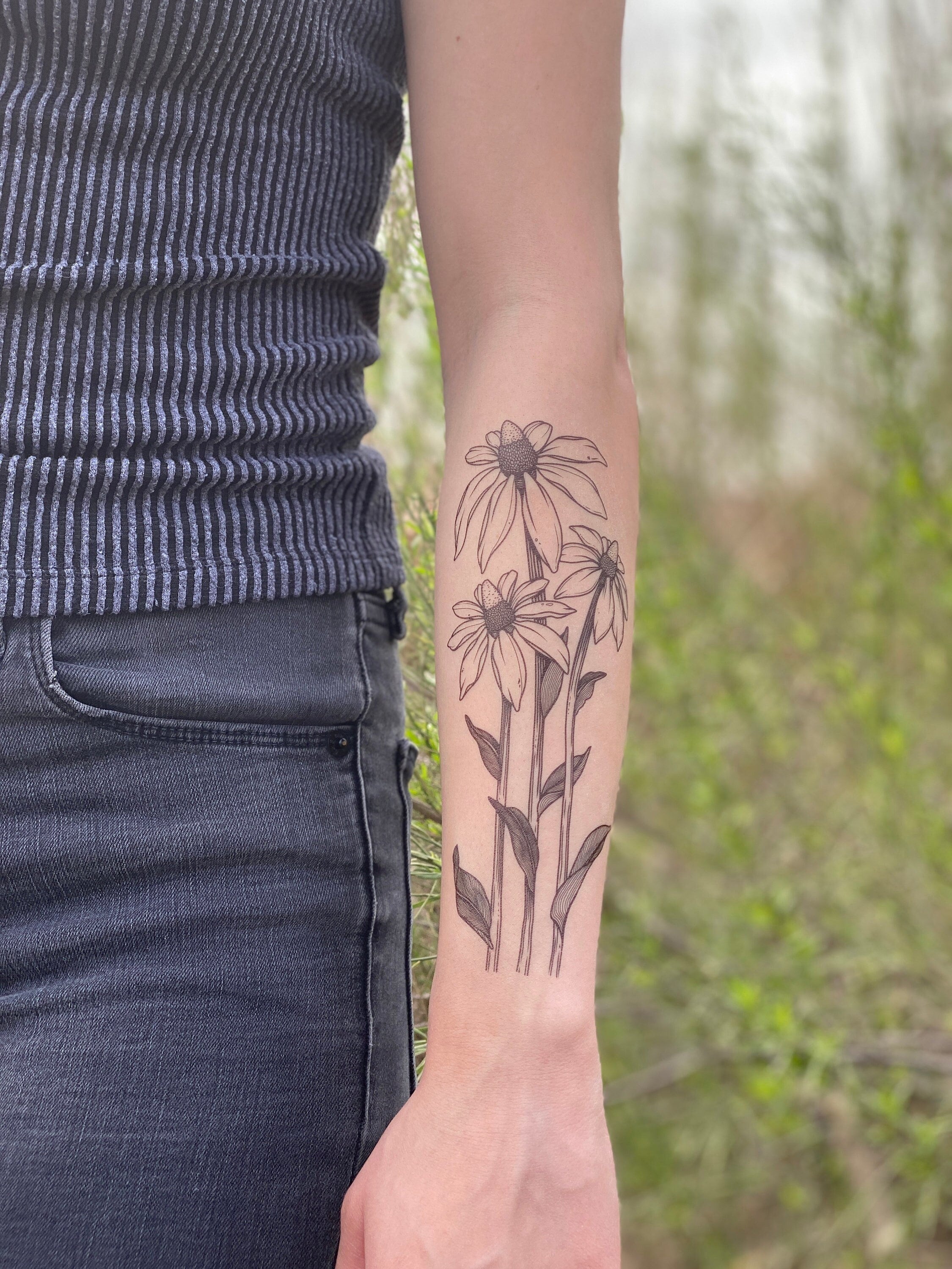 black eyed susan tattoo designs