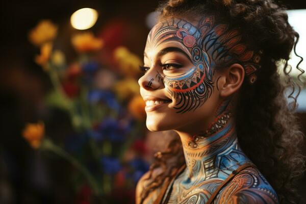 alicia emily recommends Female Body Painting Process