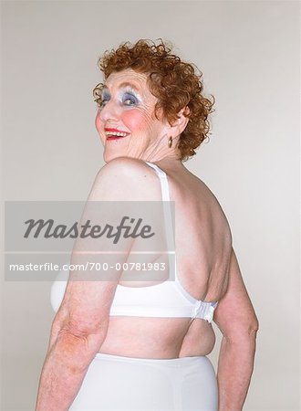 old women in underwear