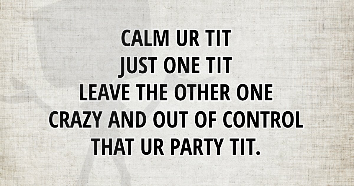 that your party tit