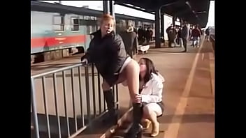 Lesbians Pissing In Public cum guzzlers