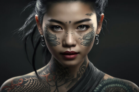 Best of Beautiful tattoo models female
