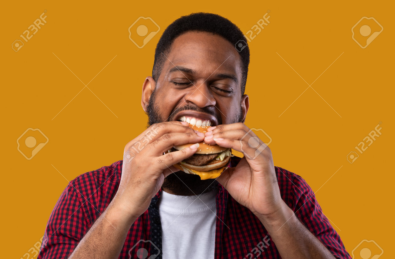 dennis simpson recommends Black Man Eating Hamburger