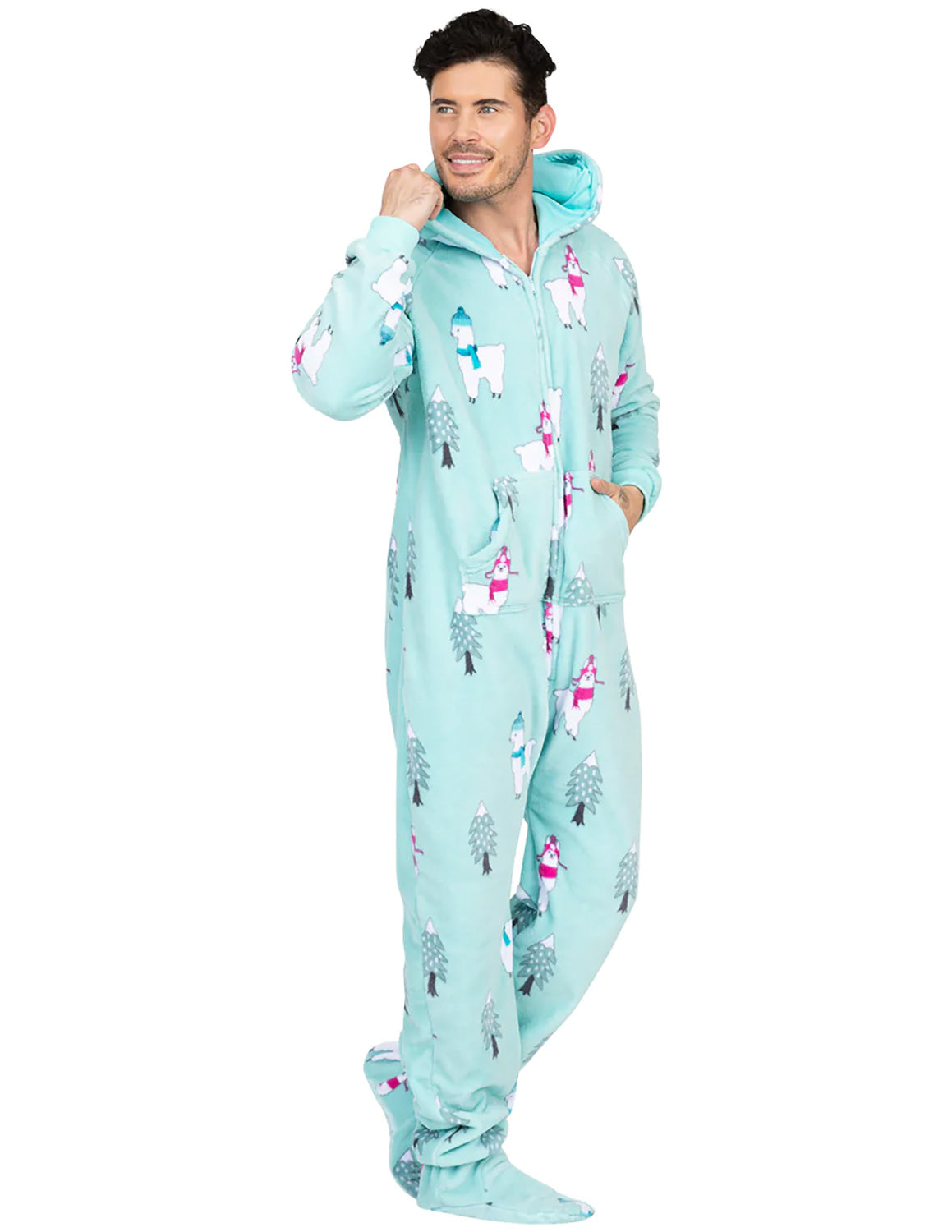 adult sized footie pajamas