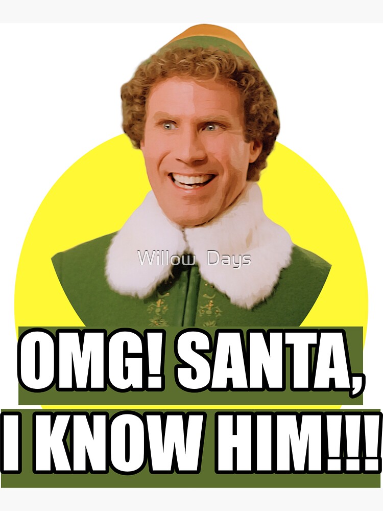 aaron updike recommends elf santa i know him gif pic