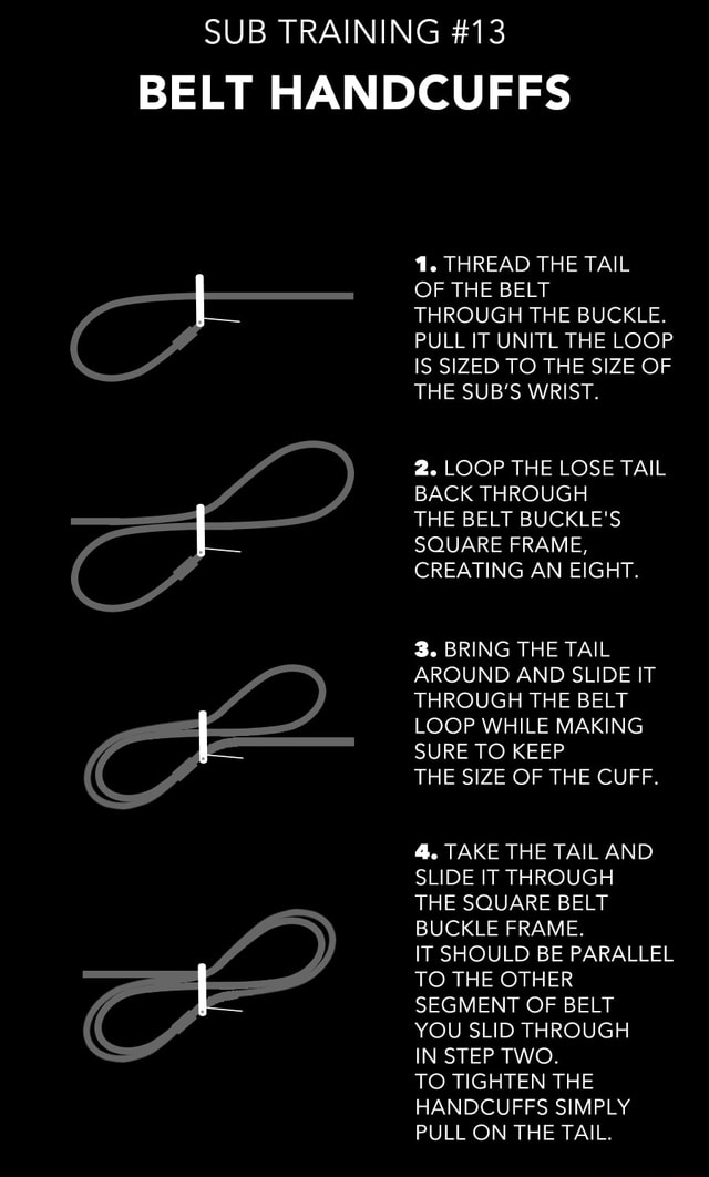 Best of How to use a belt as handcuffs