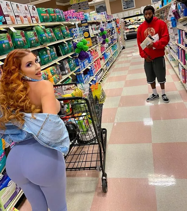 angie covington add big tits grocery store photo