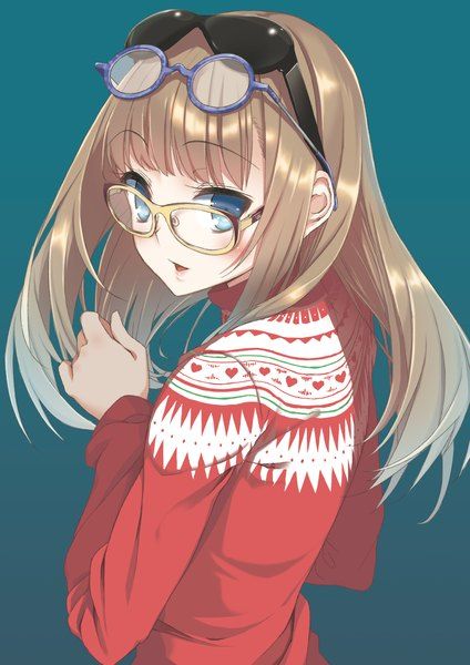 arinaitwe david recommends blonde anime girl glasses pic