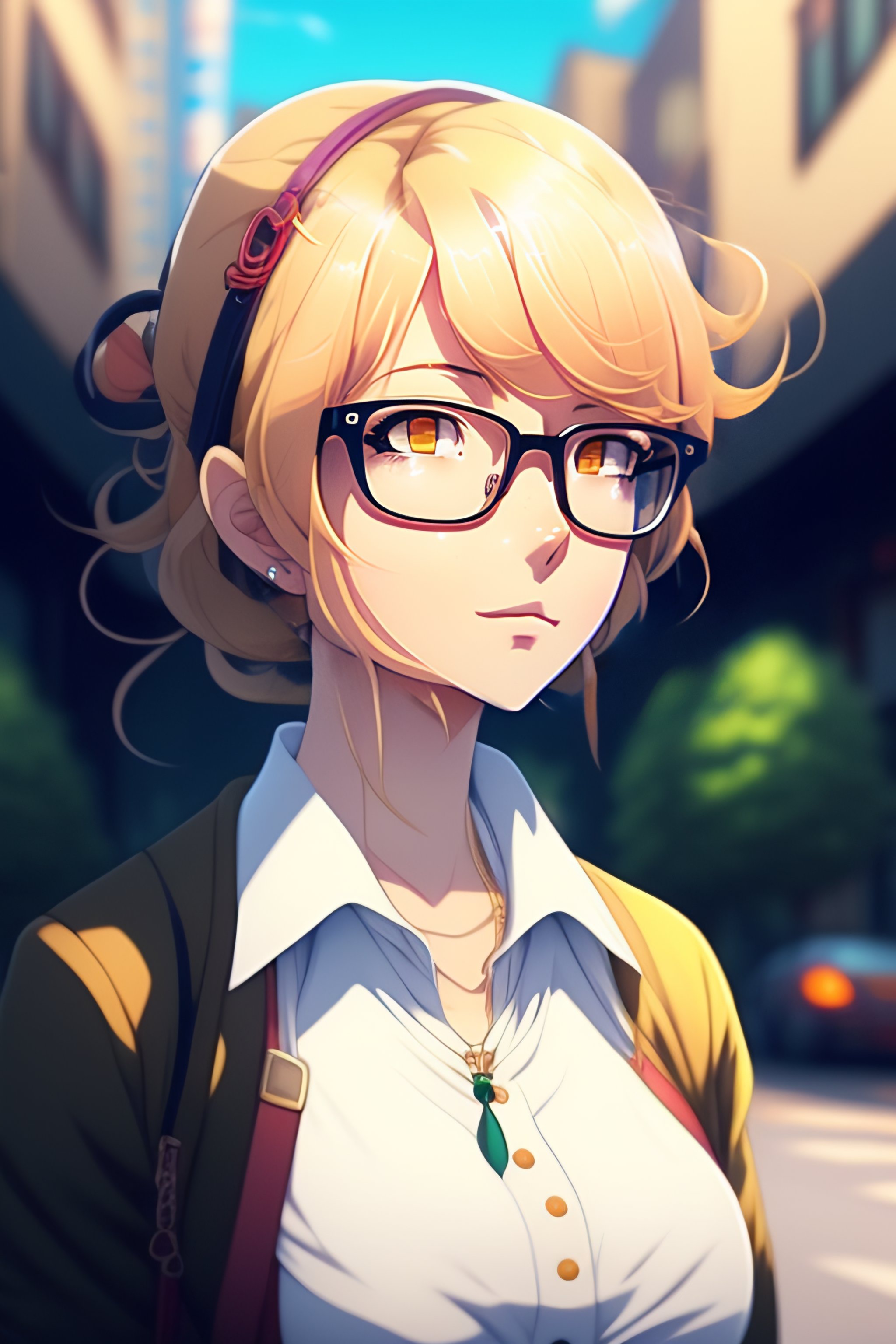 adam darragh recommends blonde anime girl glasses pic