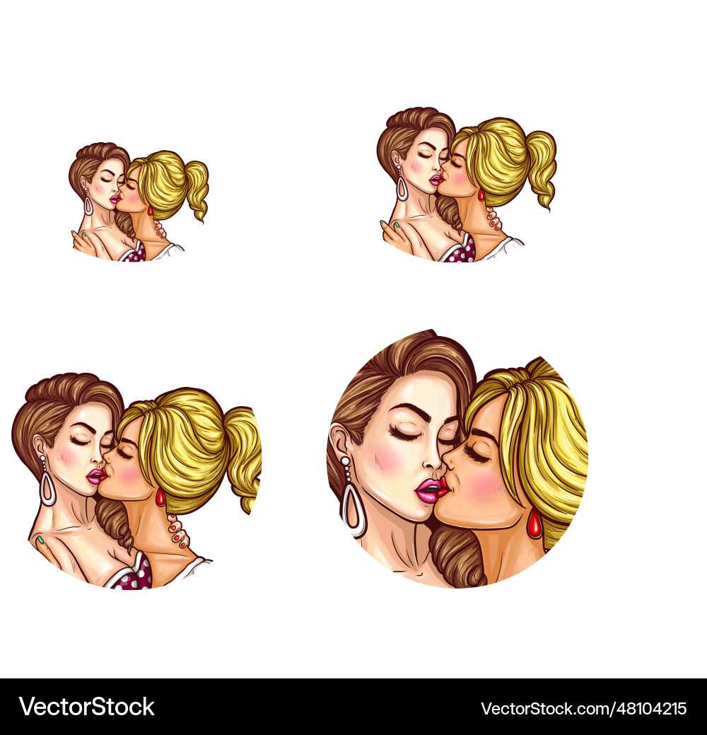 Best of Art of kissing lesbian