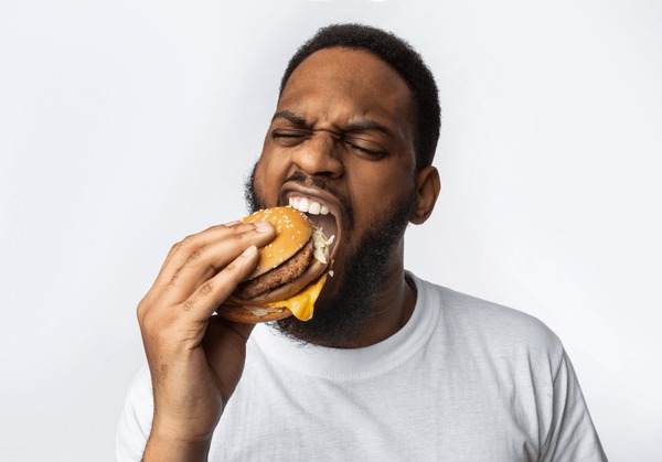 diego aucancela recommends Black Man Eating Hamburger