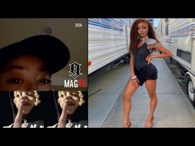cyrus shares recommends skai jackson tape pic