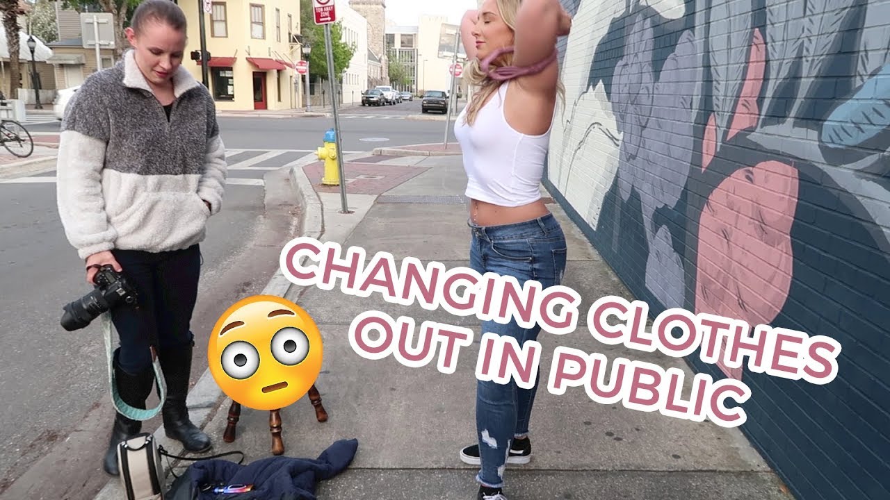 changing clothes in public