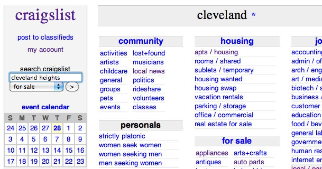 dan seguin recommends Craigslist Of Cleveland Ohio