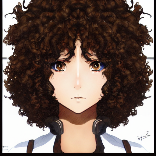 cherie snyder recommends curly hair in anime pic
