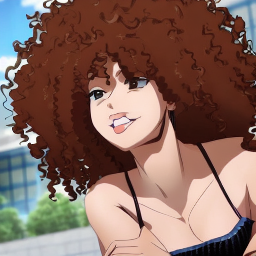 Best of Curly hair in anime