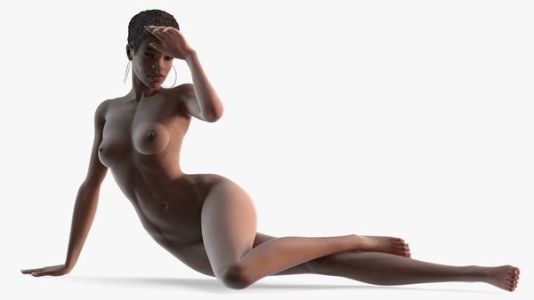 dark skin nude woman