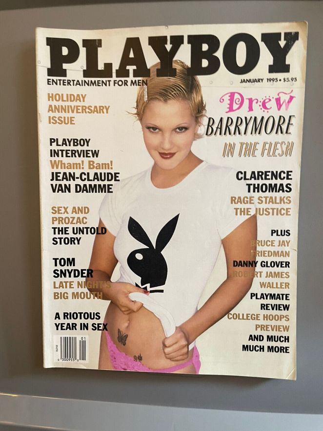 colter hanson add drew barrymore playboy magazine photo