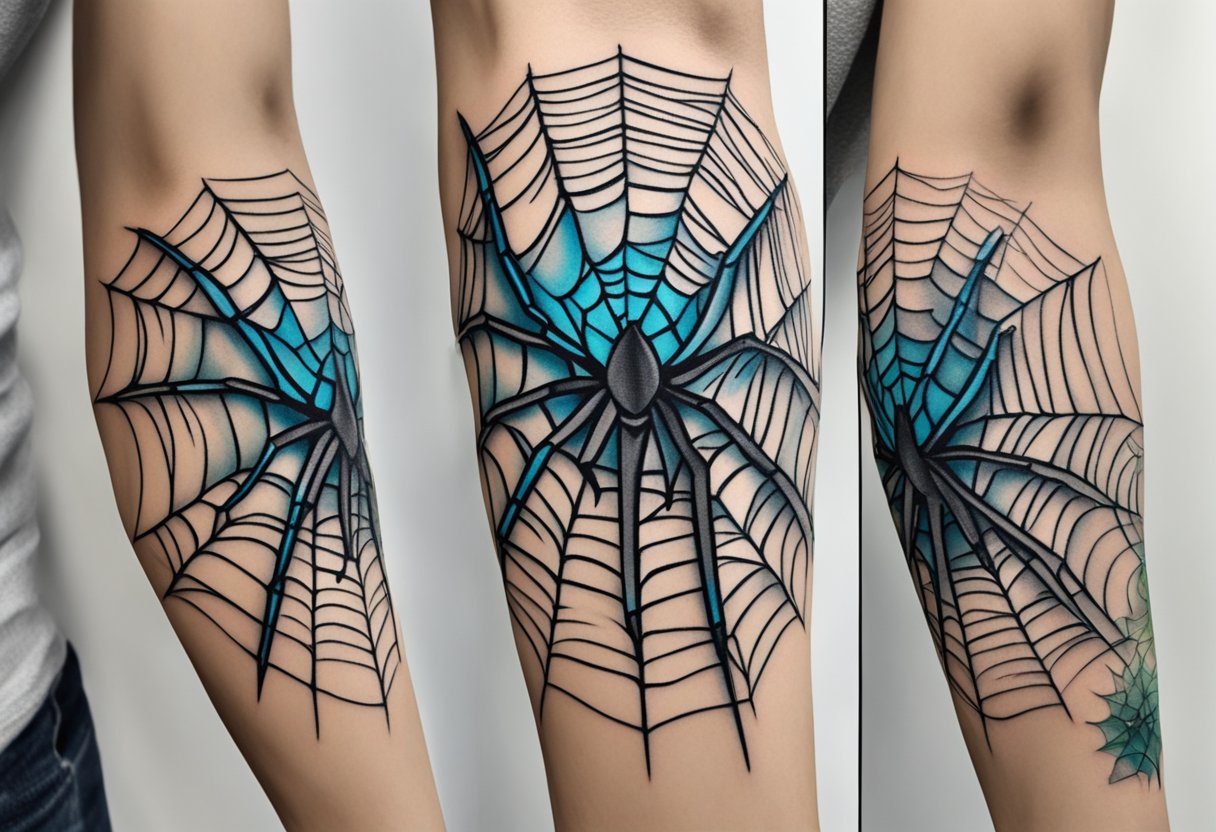 alisa kirkland add web on elbow tattoo photo