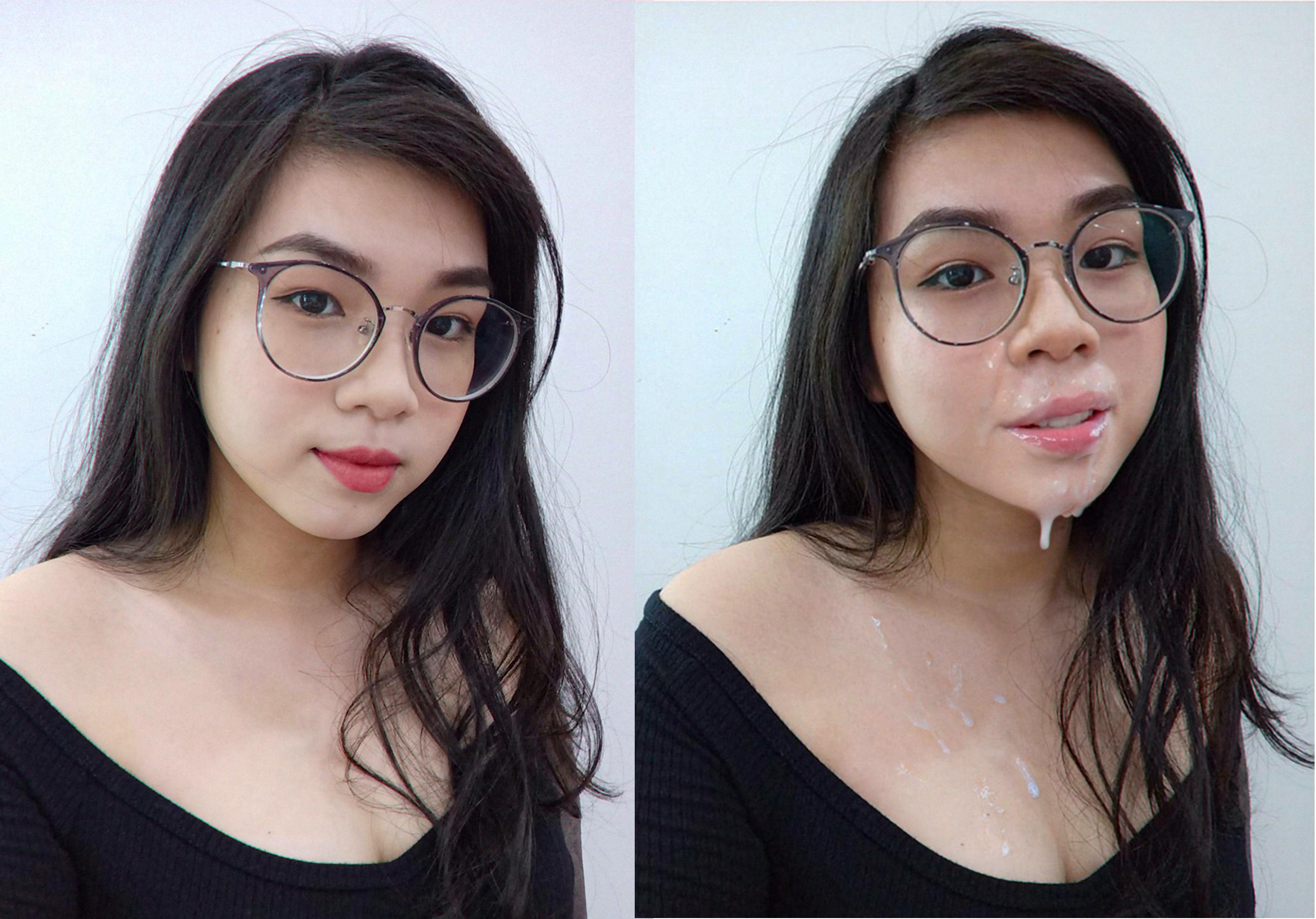 aria aram recommends before after cum facial pic