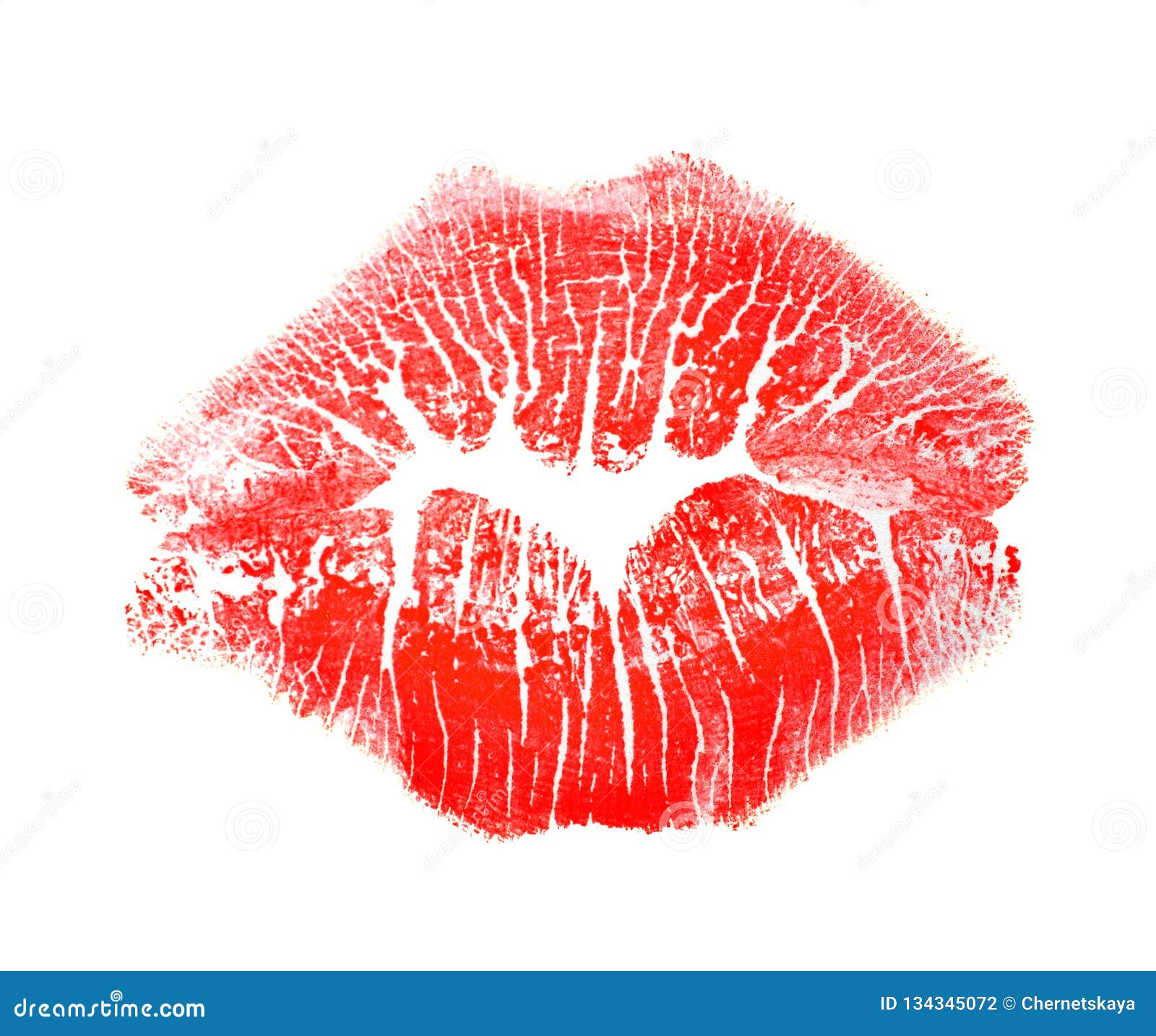 red lipstick kiss marks