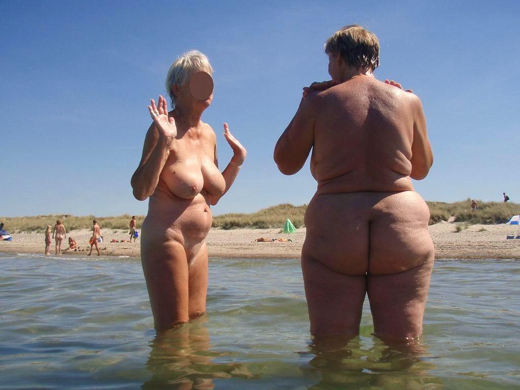 Best of Thick granny on beach porn