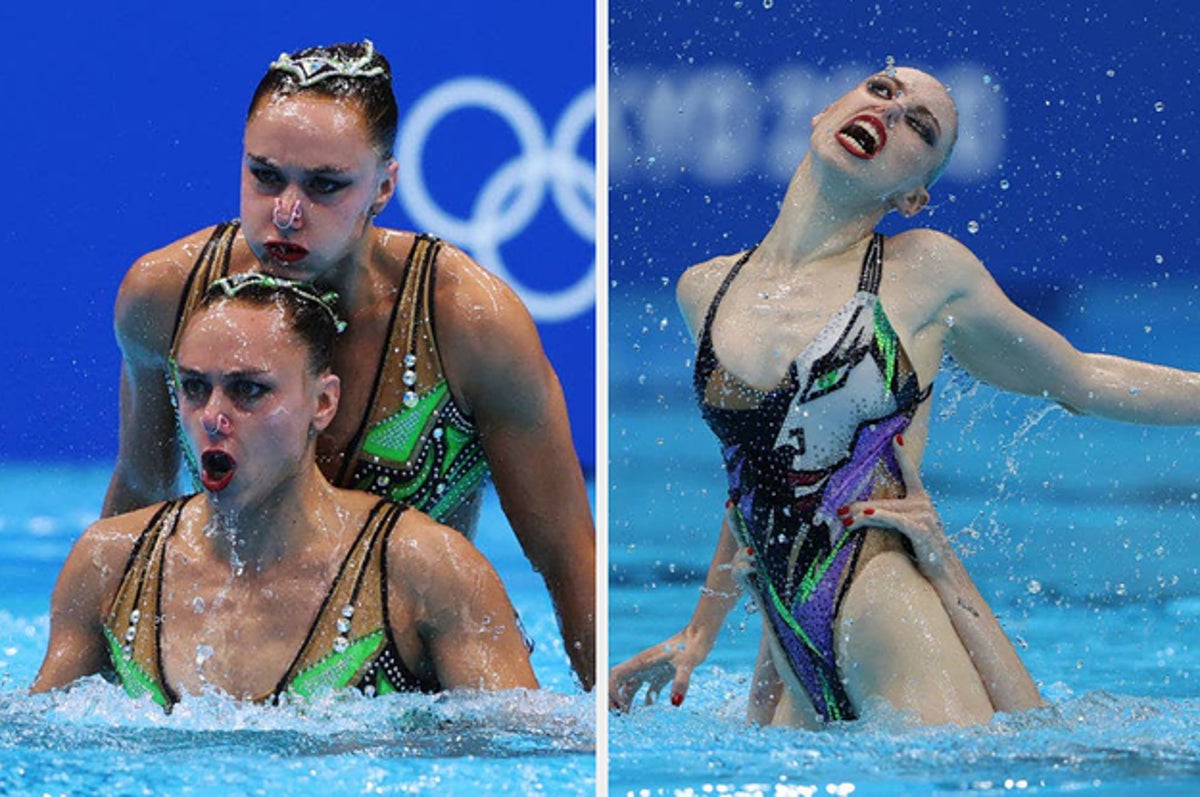 Best of Synchronized swimmers wardrobe malfunction