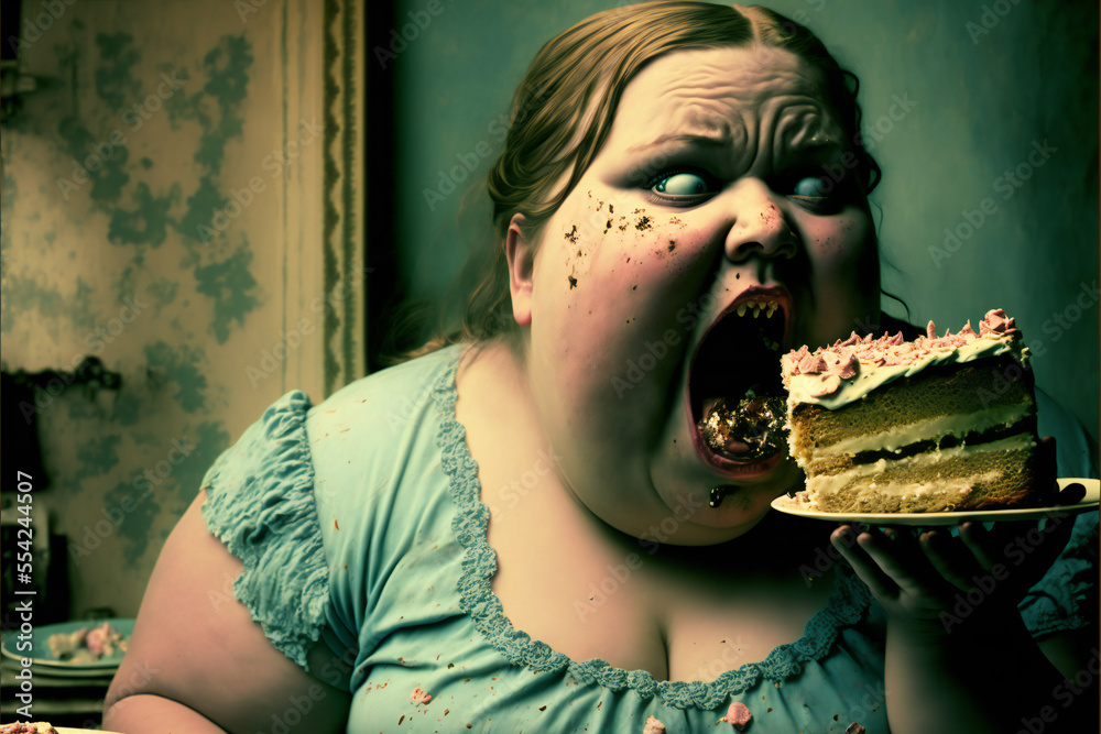basil sutherland recommends fat girls eating cake pic